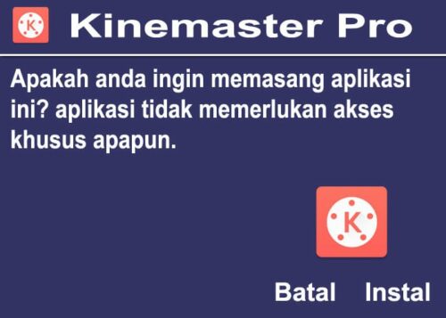 Cara Instal Kinemaster Pro Mod Apk
