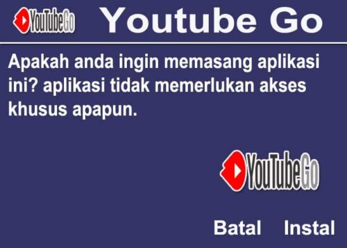 Cara Instal Youtube Go Apk
