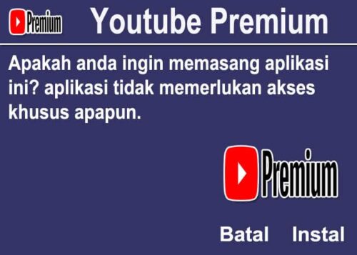 Cara Instal Youtube Premium Mod Apk