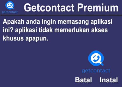 Tips Instal Getcontact Premium Mod Apk